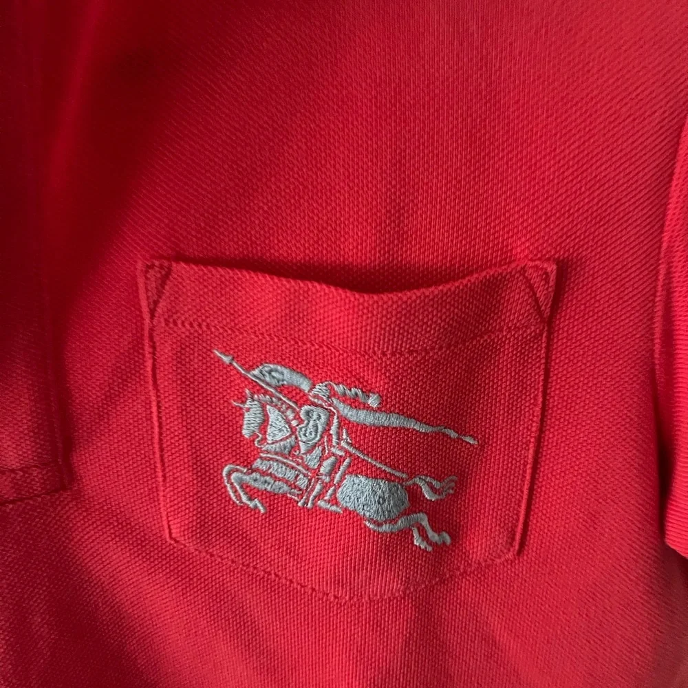 Burberry kids red polo 8Y - Picture 4 of 6
